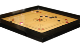 Championship Carrom Board of Premium Professional Standard Quality -16MM Thick Plywood Heavy Rosewood Frame with Incredible Rebound - 35" x 35" Board