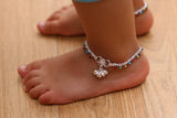 Multi-coloure Anklet - Wedding anklets with bells - Indian girls payal - kids anklet - Bollywood kids dance anklet - single or pair