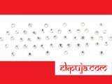 54 Crystal Rhinestone Self Adhesive Bindi Party bindi design clear crystal