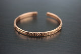 Om Namah Shiva copper bracelet- Hindu meditation yoga copper handmade bracelet- Om Namah Shiva Pure Copper adjustable bracelet Kada