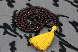 Rare Red Sandalwood Mala 108+1 Beads Hindu Japa Meditation Yoga Necklace Rosary - Red Chandan Mala - Hindu Mala Chandan Japa Mala Handmade