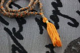Natural Tulsi Beads Handmade Tusli Holy Basil Beads handmade mala yoga meditation Hindu prayer beads natural Tulsi mala 108+1 beads