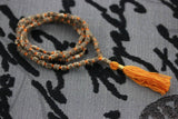 Natural Tulsi Beads Handmade Tusli Holy Basil Beads handmade mala yoga meditation Hindu prayer beads natural Tulsi mala 108+1 beads