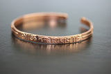 Om Namah Shiva copper bracelet- Hindu meditation yoga copper handmade bracelet- Om Namah Shiva Pure Copper adjustable bracelet Kada