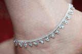 Stunning Diamante Anklet - Wedding Favours- Bollywood Anklet - Indian wedding Payal - Ankle Foot Bracelet - single or pair