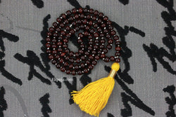 Rare Red Sandalwood Mala 108+1 Beads Hindu Japa Meditation Yoga Necklace Rosary - Red Chandan Mala - Hindu Mala Chandan Japa Mala Handmade
