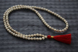 Tulsi Beads Mala - UnKnotted Tulsi Beads japa Mala - Handmade Tulsi necklace- Hare Krishna tulsi Japa Mala - natural Tulsi Beads Mala 108+1