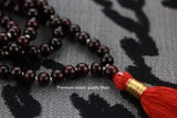 Red sandalwood japa Mala Dark Red chandan japa mala hindu meditation yoga jap mala 108+1 beads