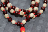 Tulsi Chandan Japa Mala - sandalwood Tulsi Beads Japa Mala - sandalwood necklace- Tulsi necklace - Hindu Japa Mala 108+1 Beads