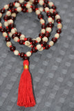 Tulsi Chandan Japa Mala - sandalwood Tulsi Beads Japa Mala - sandalwood necklace- Tulsi necklace - Hindu Japa Mala 108+1 Beads