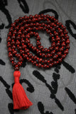 Rosewood Knotted Mala 108+1 Beads - Handmade knotted rosewood Mala necklace- yoga meditation prayer beads - 10MM Rosewood Mala