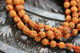 Five face Rudraksha Mala 108+1 Beads - Handmade 8MM Rudraksha Mala - Rudraksha Japa Mala 8MM - 5 Face Rudraksha Mala - lord Shiva Japa Mala