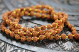 Lord Shiva Rudraksha Japa Mala 108 beads traditional style hand knotted mala purified & blessed