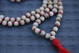 Tulsi Mala round shap Beads - Handmade knotted tulsi holy Basil Mala necklace- yoga meditation japa Mala - krishna Prayer Beads Mala