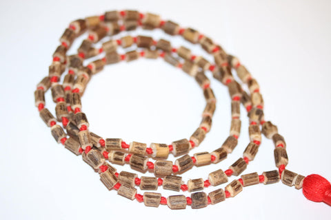 Tulsi Holy Basil Prayer Beads Hand Knotted Mala Necklace - Energized Karma Nirvana Meditation 108 Beads For Inspiring  Chakra Kundalini