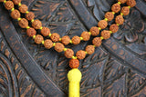 Lord Shiva Rudraksha Japa Mala 108 beads traditional style hand knotted mala purified & blessed