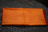 Hare Krishna Hare Rama Cotton Hand-painted scarf - best quality cotton scarf - Yoga Mediation Scarf - Hindu Puja Scarf