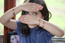 copper toddler kids bracelet - Baby Bangle Bracelet, Toddler Bangle Bracelet - Handmade Copper Toddler Bangle Bracelet