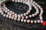 Rama Krishna Mala 10-11 mm Engraved Rama Krishna Beads, 108 Japa Mala, Hindu Prayer Mala, India Mala Necklace, Spiritual Meditation Rosary