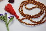 Tulsi mala handmade knotted Tulsi japa mala necklace Krishna necklace tulsi beads