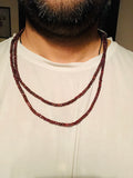 Tulsi Beads Mala - Double Round Tulsi Seed necklace- long Tulsi Basil Mala - Hare Krishna double round Tulsi necklace  - Tulsi Mala