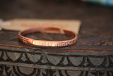 Jai Mata Di copper bracelet- Hindu meditation yoga copper handmade bracelet- Jai Mata Di Pure Copper adjustable bracelet Kada