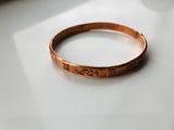 Om copper bracelet- Hindu meditation yoga copper handmade bracelet- Om Namah Shiva Pure Copper adjustable bracelet Kada