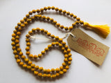 Haldi mala necklace handmade Turmeric Necklace mala necklace 108+1 beads