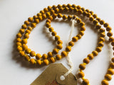 Haldi mala necklace handmade Turmeric Necklace mala necklace 108+1 beads