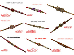 Rakhi Rakshabandhan Rakhri Cotton Thread/ Dori 9 Design Available For Selection (Pack Of 1 Rakhi)